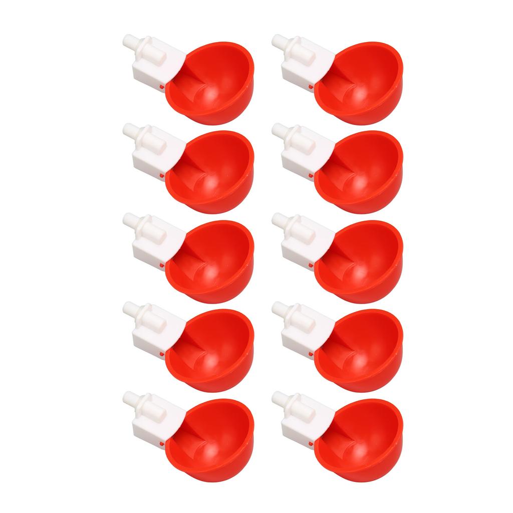 10pcs Chicken Waterers Small Automatic Poultry Watering Feeder Cups for Chickens Ducks Geese