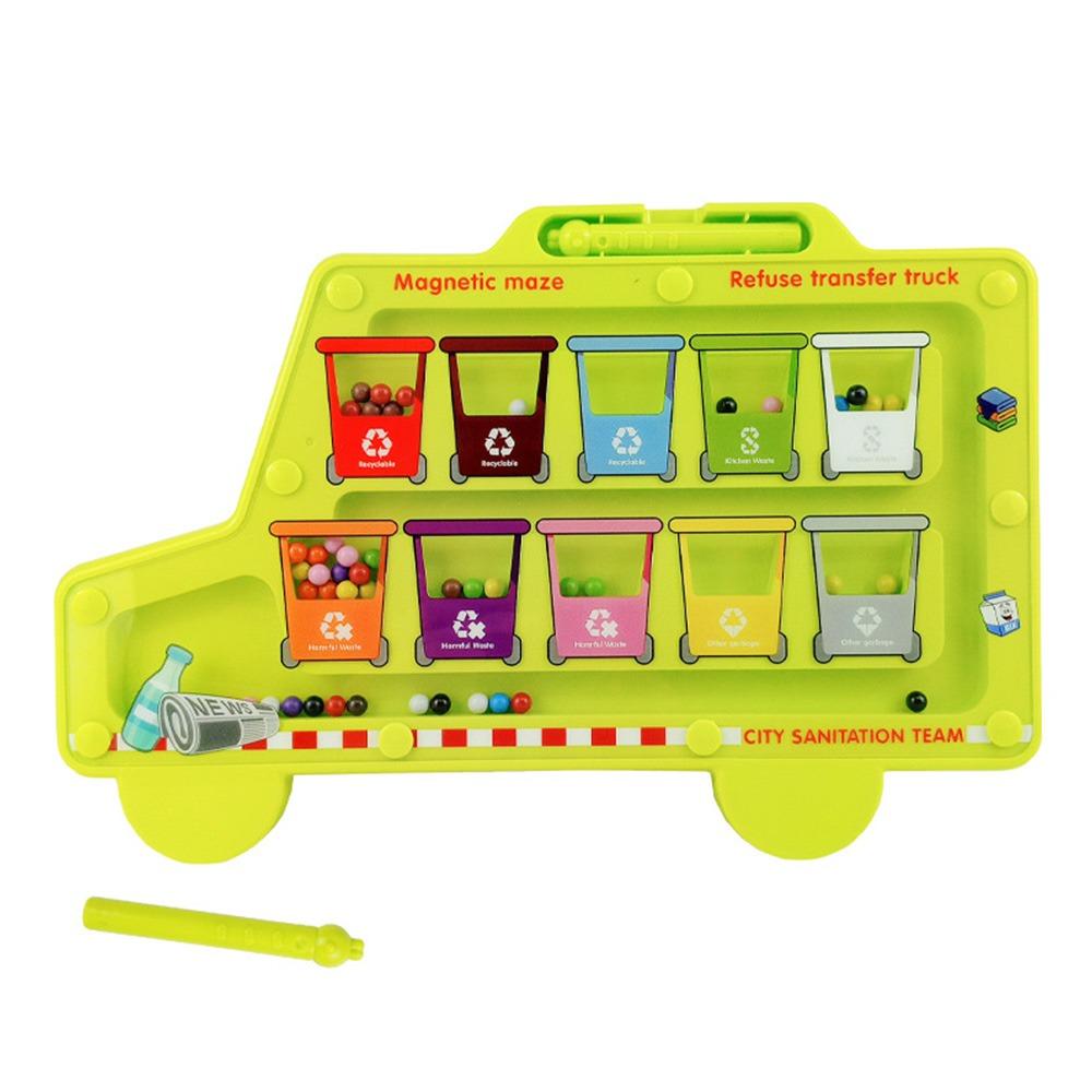 

Multicolor Montessori Magnetic Games Wood Color Sorting Toys Creative Montessori Toys For Kids зелёный