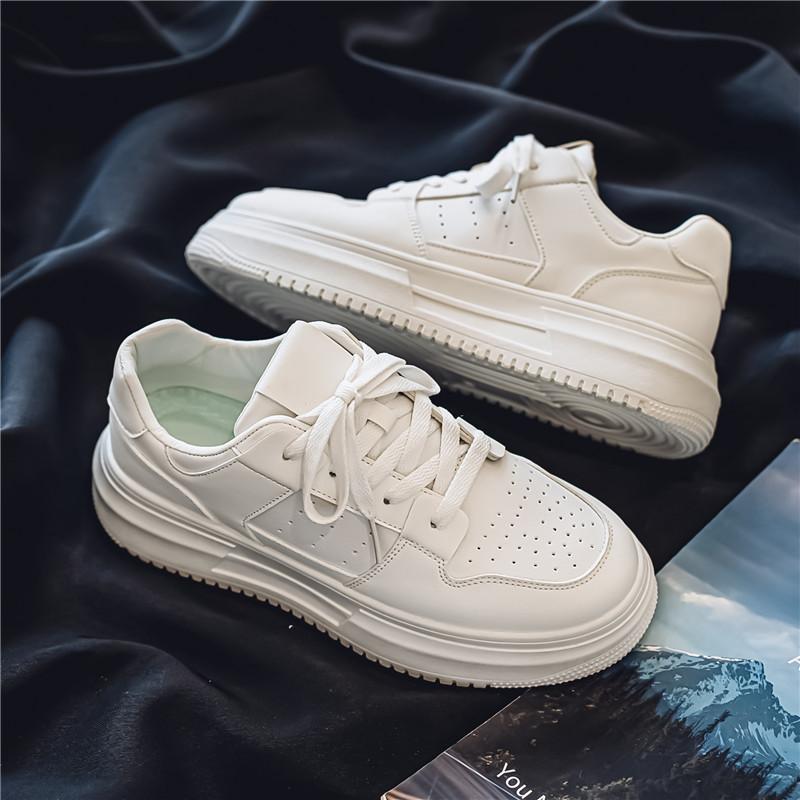 

Мужская мода, повседневная низкая обувь для скейтбординга, удобные кроссовки для мальчиков, студенты, трендовая мягкая подошва, классическая дышащая нескользящая спортивная обувь 44 белый