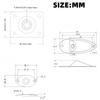 Miwayer Square/Boat Style/Oval Metal 1/4Inch Output Jack Plate Input Jack Socket w/Screws /for Electric Guitar Replacement Parts