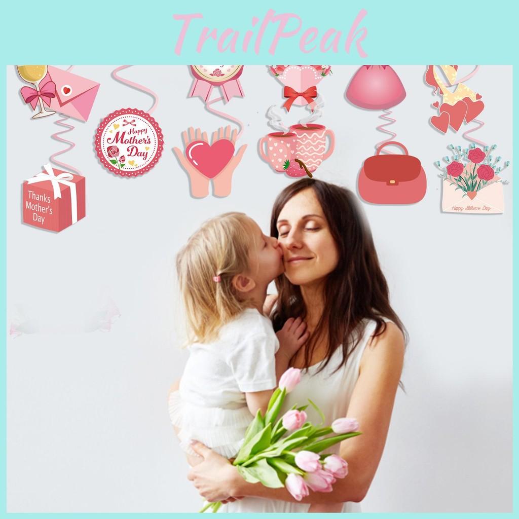 Mothers Spiral Day Pvc Hanging Decorations For Celebrations Prop Gatherings