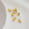 Perles Tubes Or Mat: Taille Fine, Trou Large, Forte Rétention des Couleurs pour Bracelets & Colliers DIY