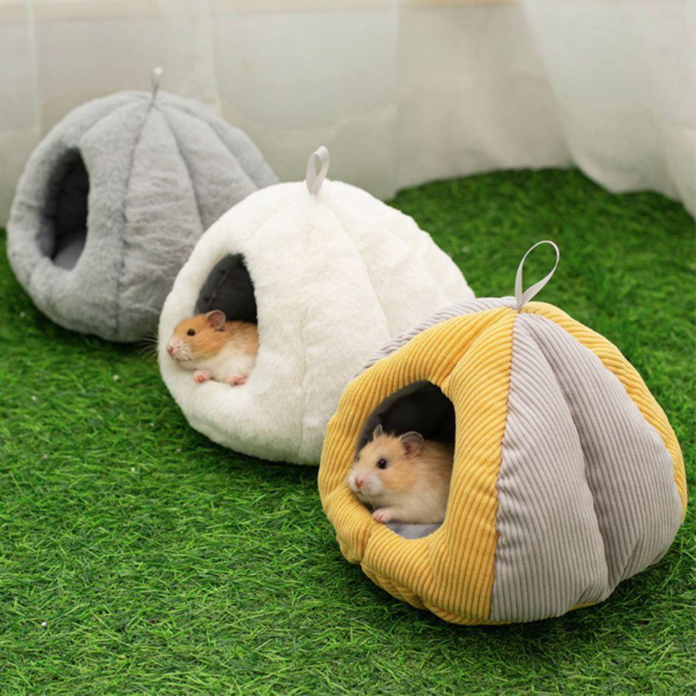 Ninho de Algodão de Inverno Espesso para Hamster Cama Quente para Rato Casa Ninho para Dormir de Coelho Sala de Estar