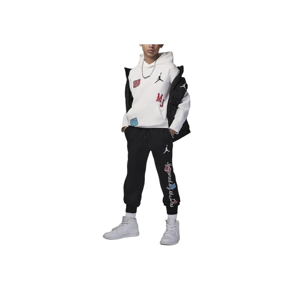 Jordan Sneaker School Patch Letter Number Hoodie Kids Hoodies Off-White HF2163-133