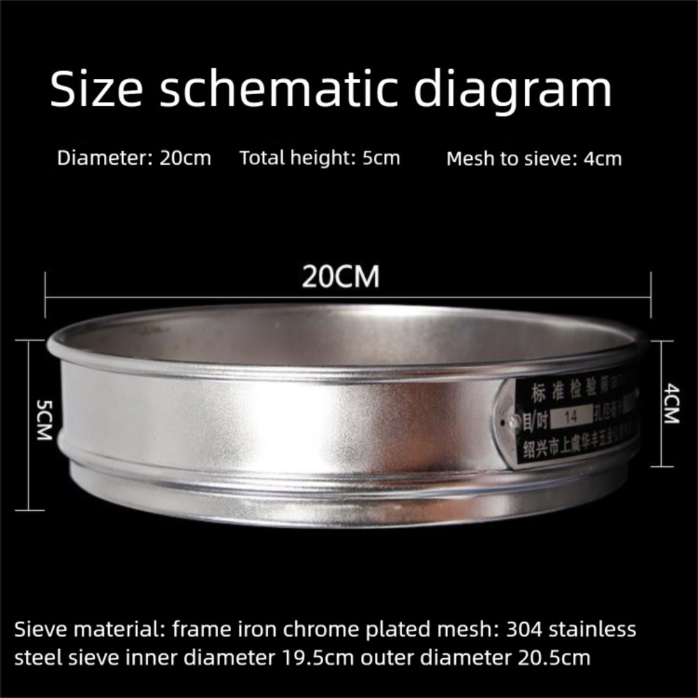 Double-layer Stainless Steel Mesh Strainer 100/200 Mesh Standard Sample Sieve  for Pharmacopoeia