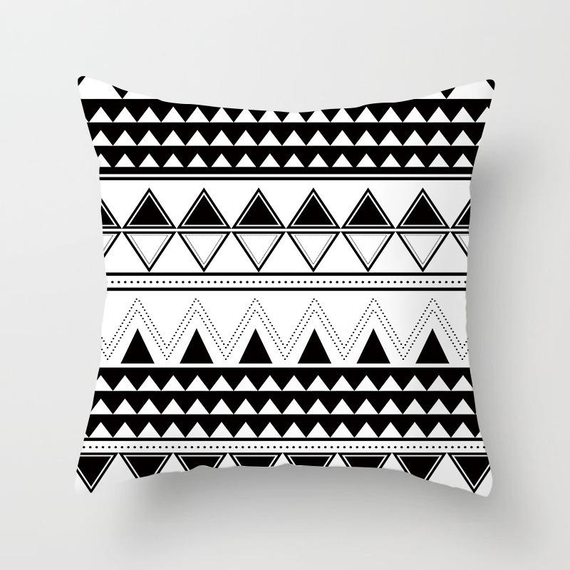 New Black And White Geometric Portrait Pillow Cover Home Sofa Office Pillow Cushion Cover Premium Durable Quality