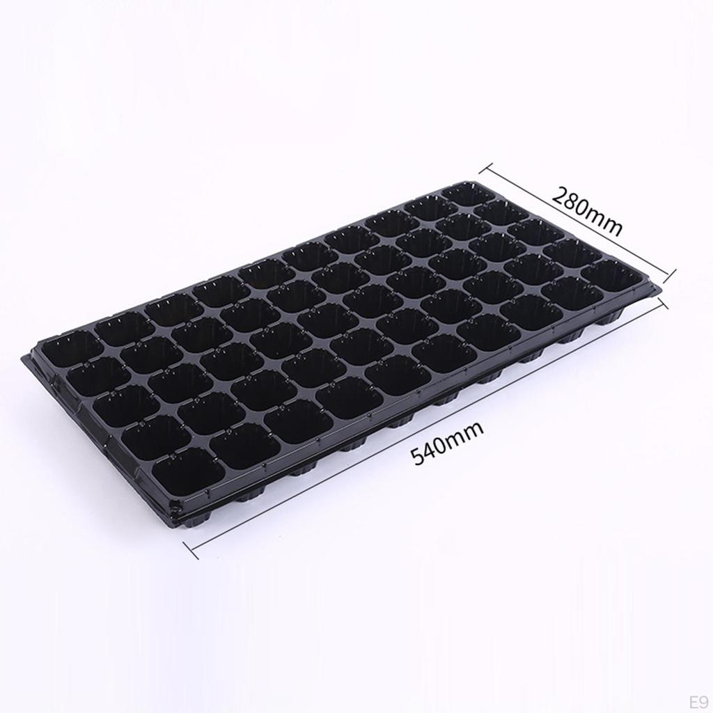 10 Pieces Nursery Seedling Trays Growing with Drain Holes Indoor Gardening Plant