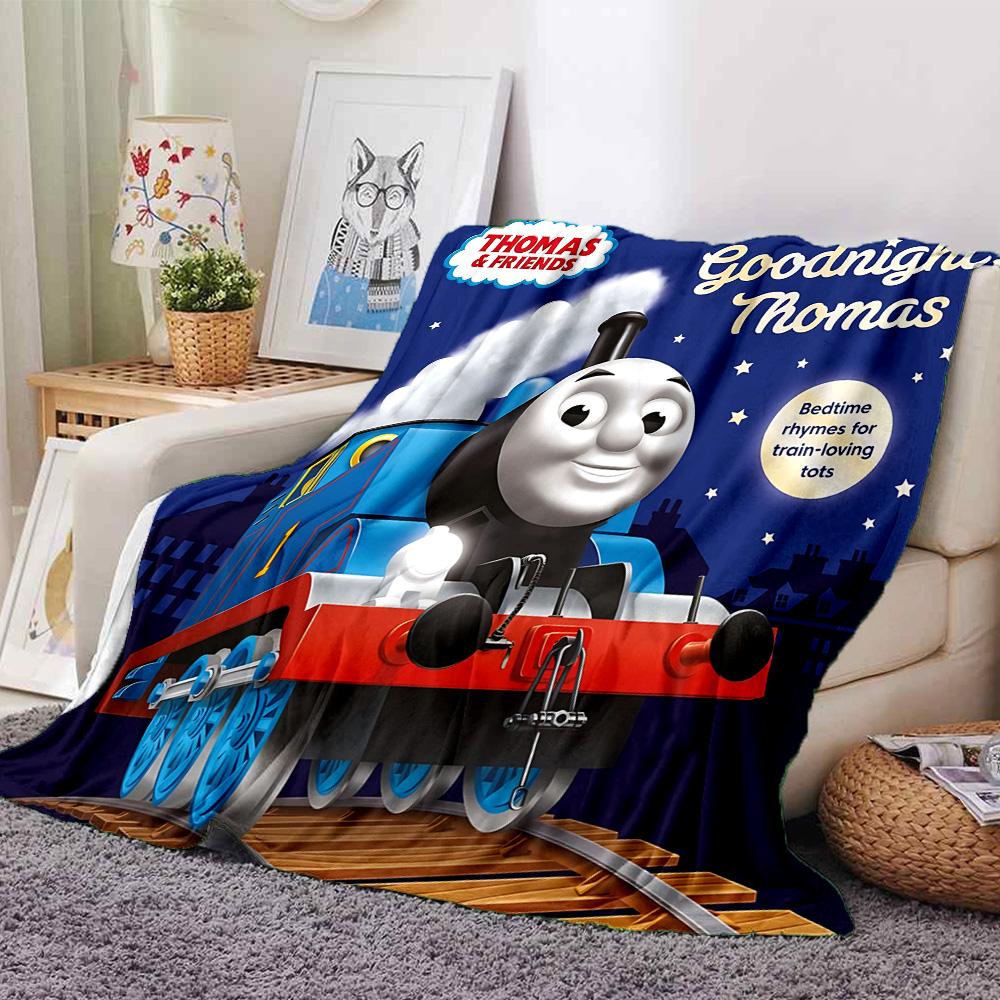 1pc Thomas Friends Thomas Way Flannel Blanket for Super Soft Cute Comfort Blanket for Travel Bedding Couch Sofa Blanket Y73019
