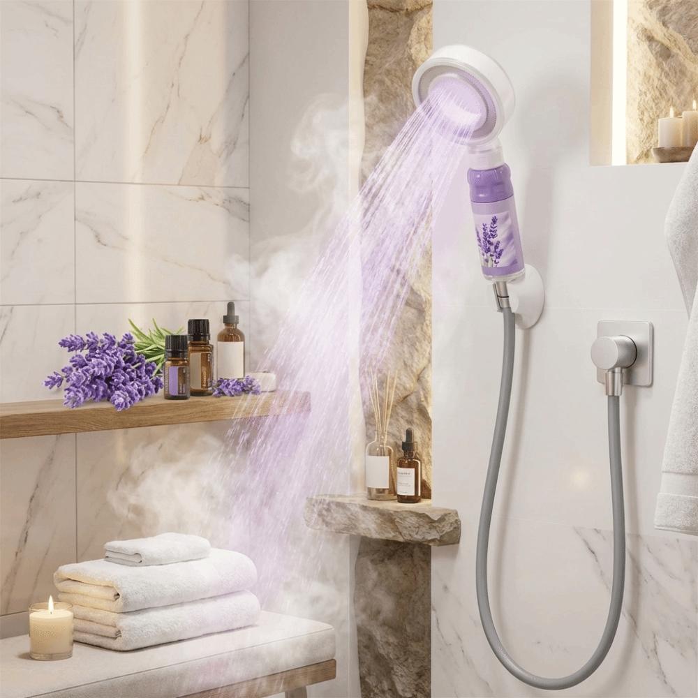 Pressurized Design Shower Head With Water Filter Skin Care Showerhead Daily Bathing