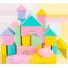 Macaron-Colored Wooden Building Blocks for Children's Early Cognitive Education