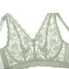 Large Size Women Minimizer Summer Thin Bra Wireless Brassiere Sexy Lace Underwear Gathered Bralette