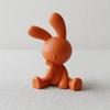 3D-Printed Cute Thinking Rabbit Ornament with Non-Slip Base Matte Finish Funny Rabbit Figurines for Car Accessories Home Office Desk Decor