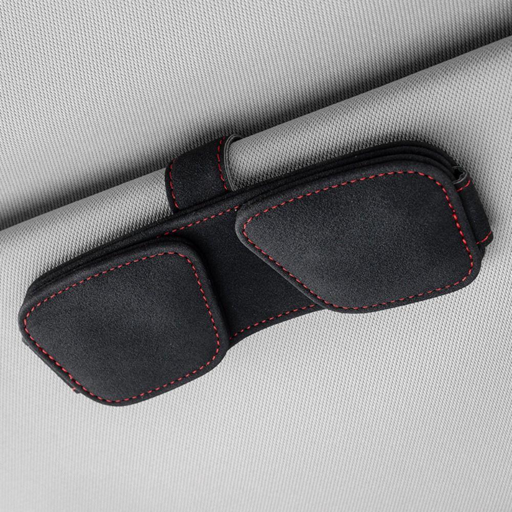 Multifunctional Sunglasses Holder Magnetic Card Holder Convenient Car Sun Visor Clip Car Interior