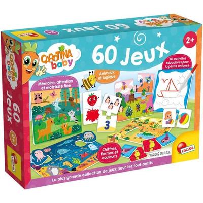 Educational Game - LISCIANI - Carotina Baby - 60 Activities - Memory and Logic - Discovery of the Basics - From 2 Years Old