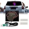 Car Display Decorative Lights LED Truck Windshield Flexible Digital Devil Light Programmable Car Light Display Eye Accessor D6I8