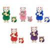 Kitan Club Ninja Kat x Complete Set van 5 Soorten Capsule (Gachapon-speelgoed)