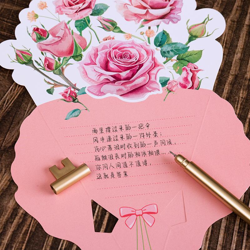 1PCS Carnation Creative Floral Postcard - Exquisite Greeting Card for Birthday Teacher Day Gifts Beautiful Thanks Flowers