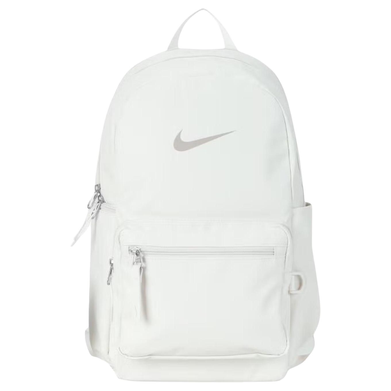 Nike 20L Brand Logo Minimalist Large Capacity Fabric Backpack Small Size Unisex backpack Phantom-Grey White IH7955-030 Phantom Gray White