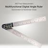 Digital Angle Finder, Stainless Steel Angle Measuring Tool Digital Angle Gauge Electronic Angle Ruler with LCD Display for Woodworking Carpenter Const