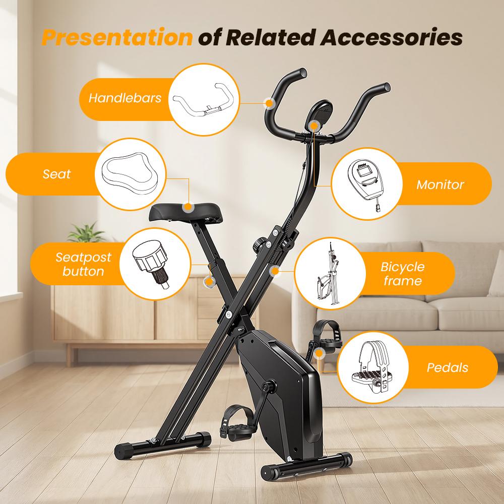 Indoor Exercise Bike YZJ-508 5 Levels Seat Adjustment 100 kg Maximum User Weight with Smart LCD Display