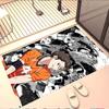Haikyu Print Rug, Washable Floor Carpet, For Entryway Dorm Laundry Room Office Study, Home Decor Birthday Christmas Gift