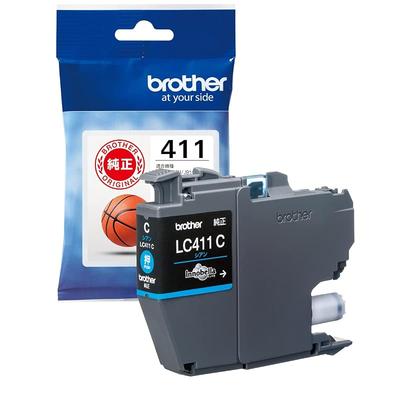 [Genuine Brother] Brother Industries Ink Cartridge Cyan LC411C Compatible Models: DCP-J926N, MFC-J904N, MFC-J739DN, MFC-J939DN, Etc. Blue Small