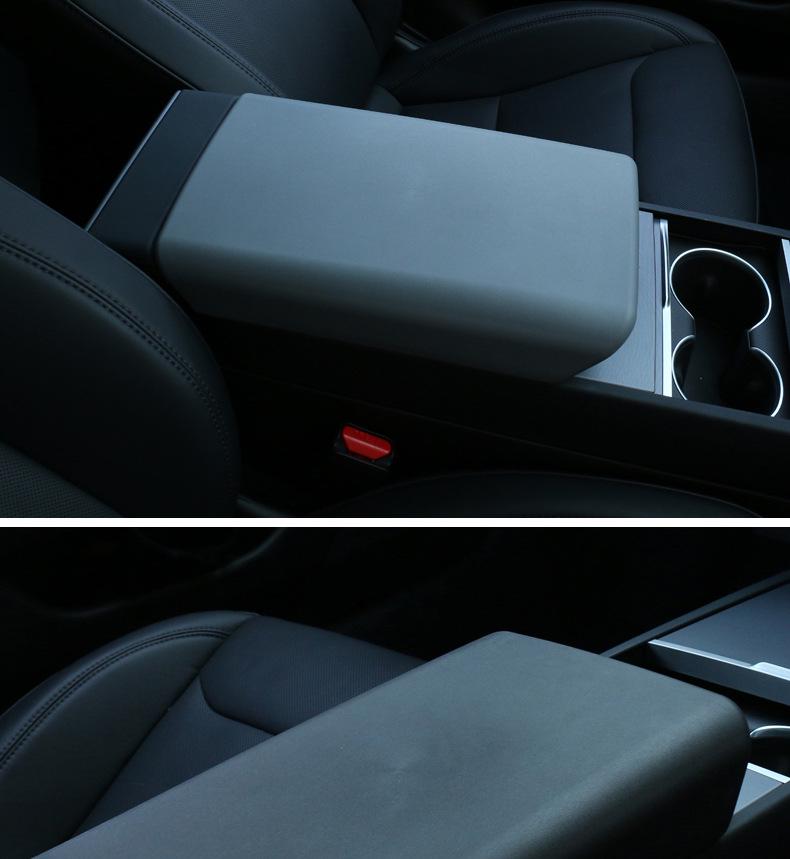 Tesla Model 3/Y Armrest Box Cover - Center Console TPE Protective Cover
