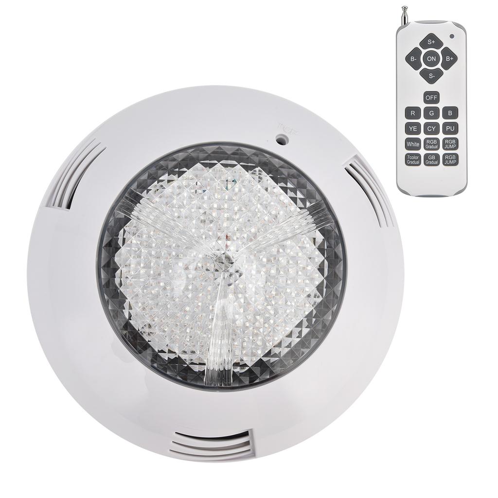 LED Simming Pool Light Waterproof Underwater Wall Mounted Light RGB Remote Control Submersible