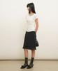 GENERALIDEA Drape Shirred Jersey Blouse [Off White] / Gf2Lts527
