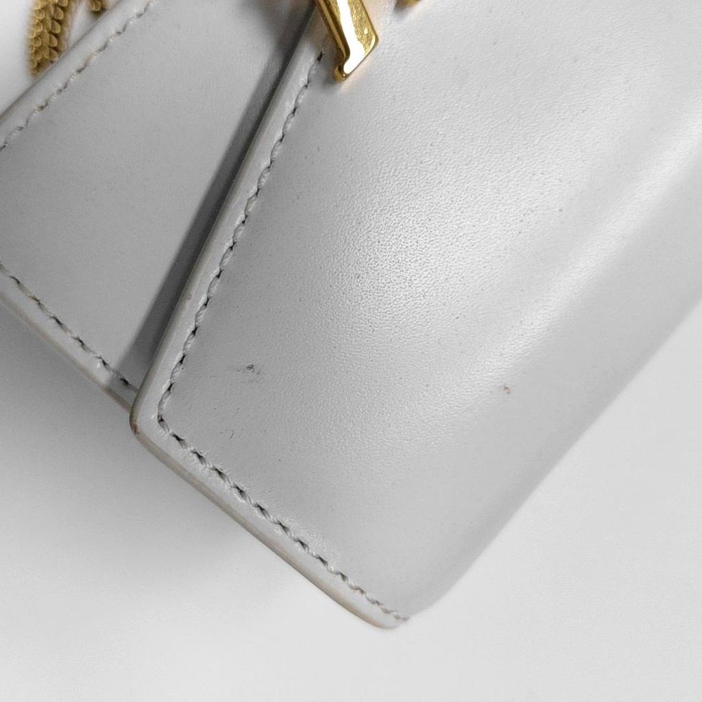 [Pre-Owned] Flap Letter Leather Shoulder Bag - Excellent #KKEE2W