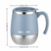 500ML Coffee Cup with Lid Water Cup Portable Thermal Cup  Heat Insulation