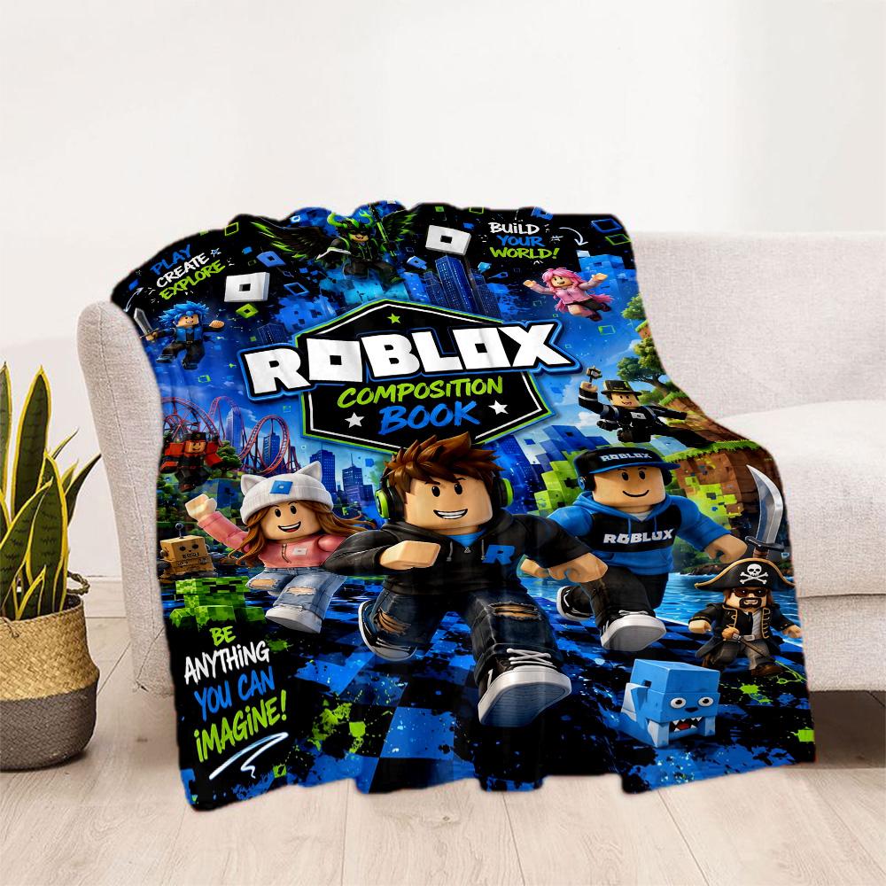 Coperta di Flanella Roblox Adventure Quest - Morbida e Adatta per Divani, Letti, Uffici, Viaggi, Tutte le Stagioni, Ottimo Regalo per Feste e Compleanni.
