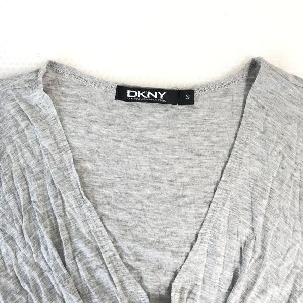 Wyprodukowano w Japonii / Onward Kashiyama / DKNY / Sukienka z krótkim rękawem [Damska S / Szara] Sukienka(UŻYWANY)