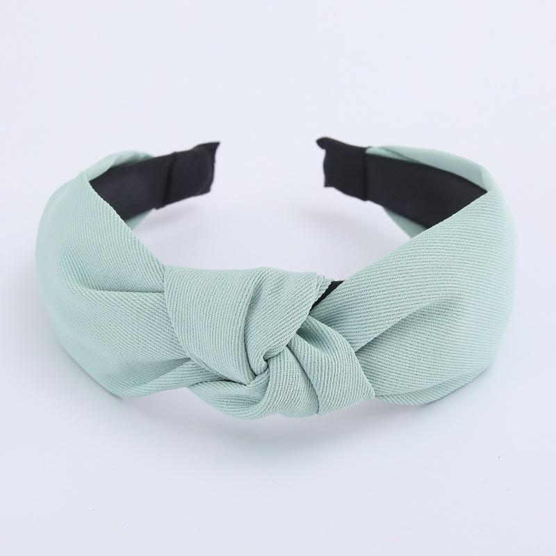 Minimalistische Damen Stirnbänder Einfarbiges Köpergewebe Geknotete Haarbänder für Damen Mädchen Lässig Einkaufen Reisen Kopfschmuck Accessoires