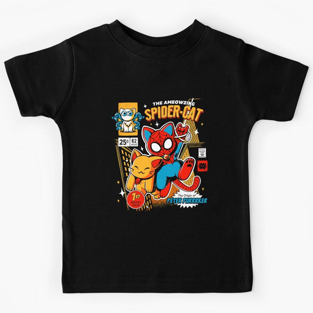 the ameozing spider cat t - spider cat hoodies - spider cat  Kids T-Shirt 100
