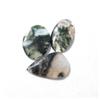 Polonais à la main Designer de guérison naturelle Moss Agate Loose Cabochon Gemstone Lot
