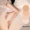 Ultra-Thin, Anti-Snag Gray Pantyhose - Seamless, No-Show, Plus Size, High Wide Leg