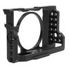 Aluminum Full Camera Cage with Cold Shoe Mount for RX100, M1, M2, M3, M4, M5, M6, and M7 Cameras