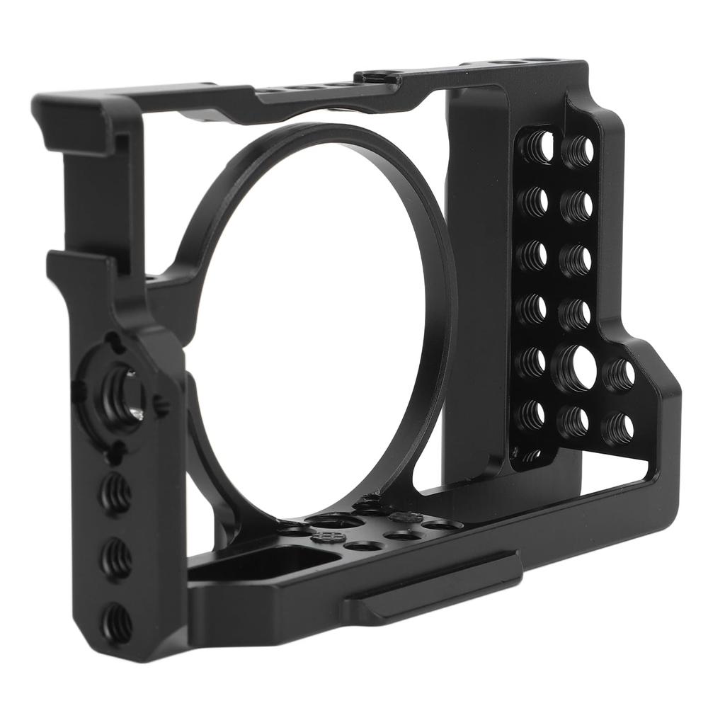 Aluminum Full Camera Cage with Cold Shoe Mount for RX100, M1, M2, M3, M4, M5, M6, and M7 Cameras