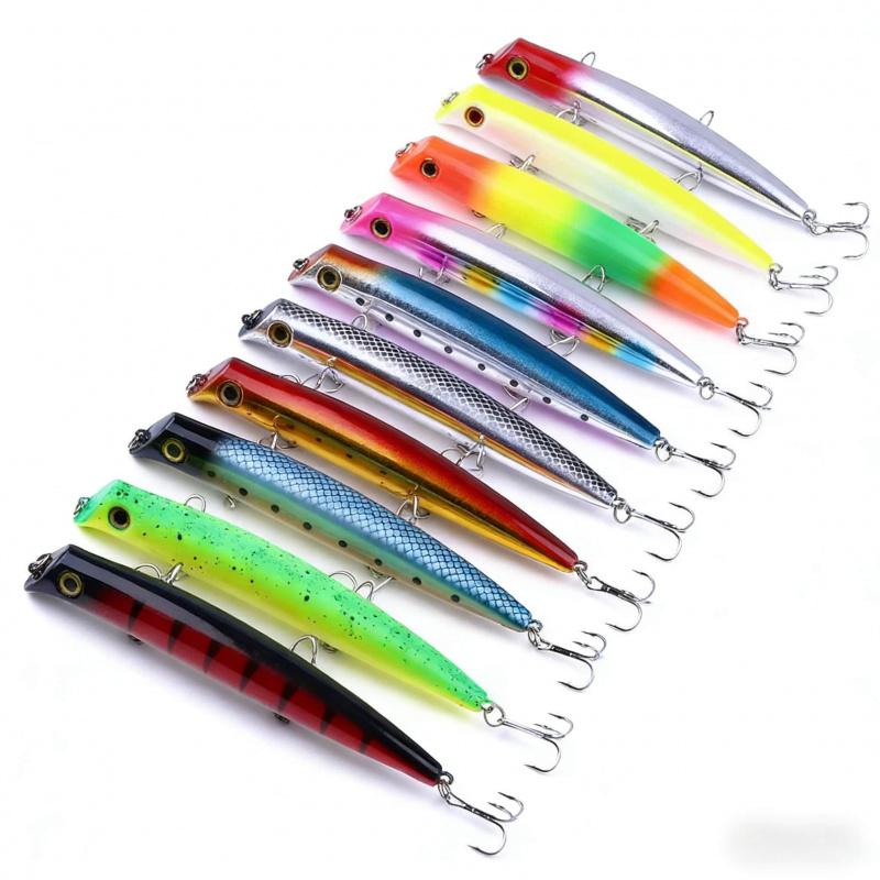 Surface Water Wave Resistance Lure17GLong Casting Jerkbait for Bass and Mandarin Fish, Specialized Fake Bait Hard Lure12CM