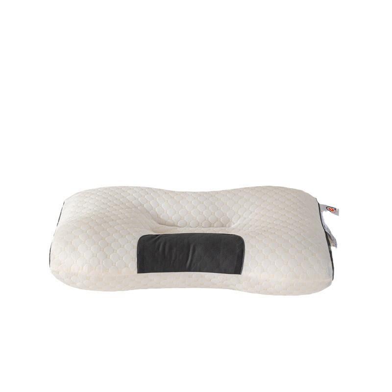 Washable Knit Cotton Neck Support Pillow With SPA Massage Design Adults Home Hotel Student Use