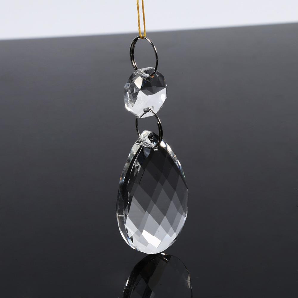 10PCS Water Drop Chandelier Pendant Light Teardrop Beads Hanging Beads Beautiful Prism  Hanging