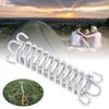 Outdoor Camping Windproof Steel Cable Tensioner Portable Tent Spring Buckle Fixing Fastener for Swing Tent Stabilization