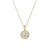 Rotating Fortune Necklace Set Women Fashion Luxury Choker Earrings Ring Jewelry