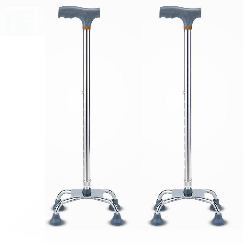 Four-Legged Aluminum Alloy Telescopic Walker Cane for Seniors