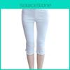 Women's Fashion Summer Sexy Soft Skinny Stretch Capri Jeggings For A Trendy Look