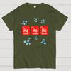 Chemical Element Christmas Ho Ho Ho Cotton Summer Casual Cool Loose T-Shirt