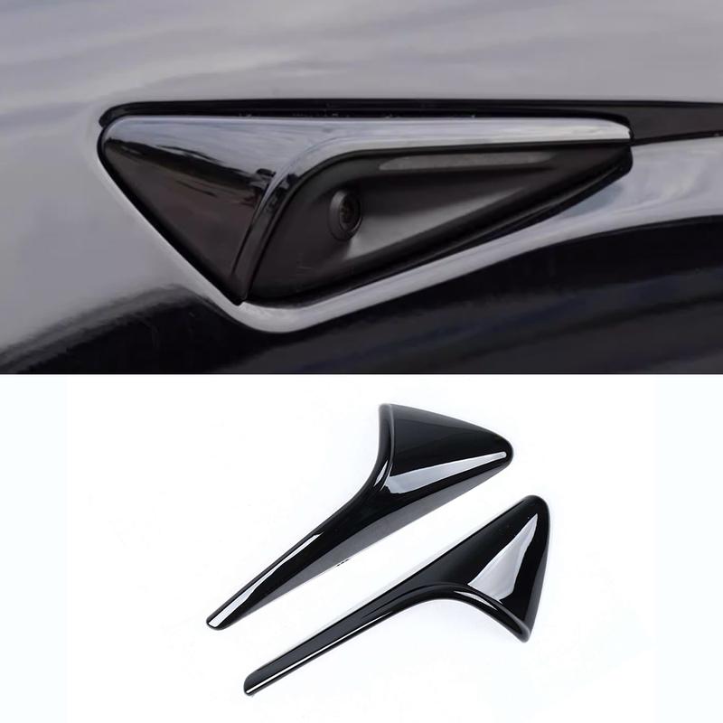 For Tesla Model 3  2024 Carbon Fiber Car Door Side Marking Cover Accessories Door Side Wing Line Trim Exterior Stickers