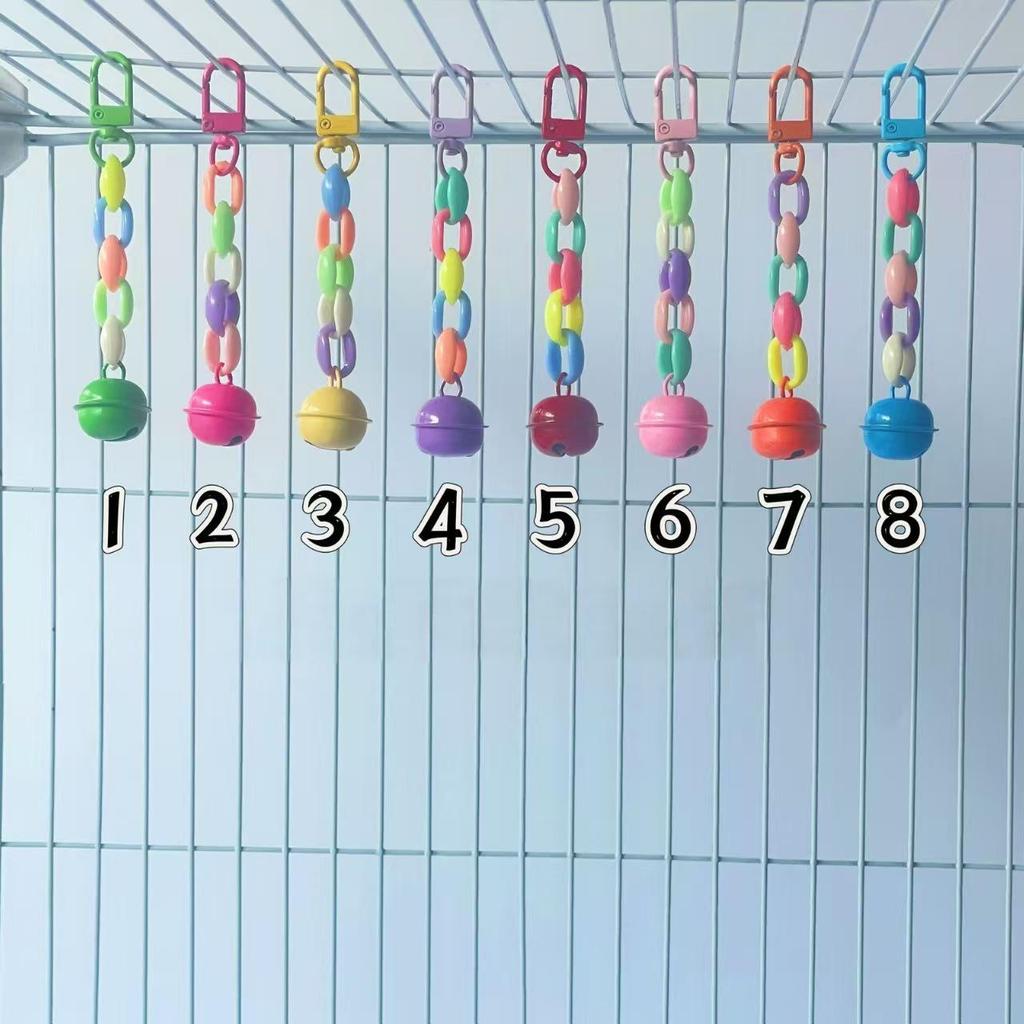 Acrylic Parrot Cage Decoration Chew Toy for Cockatiels and Budgies