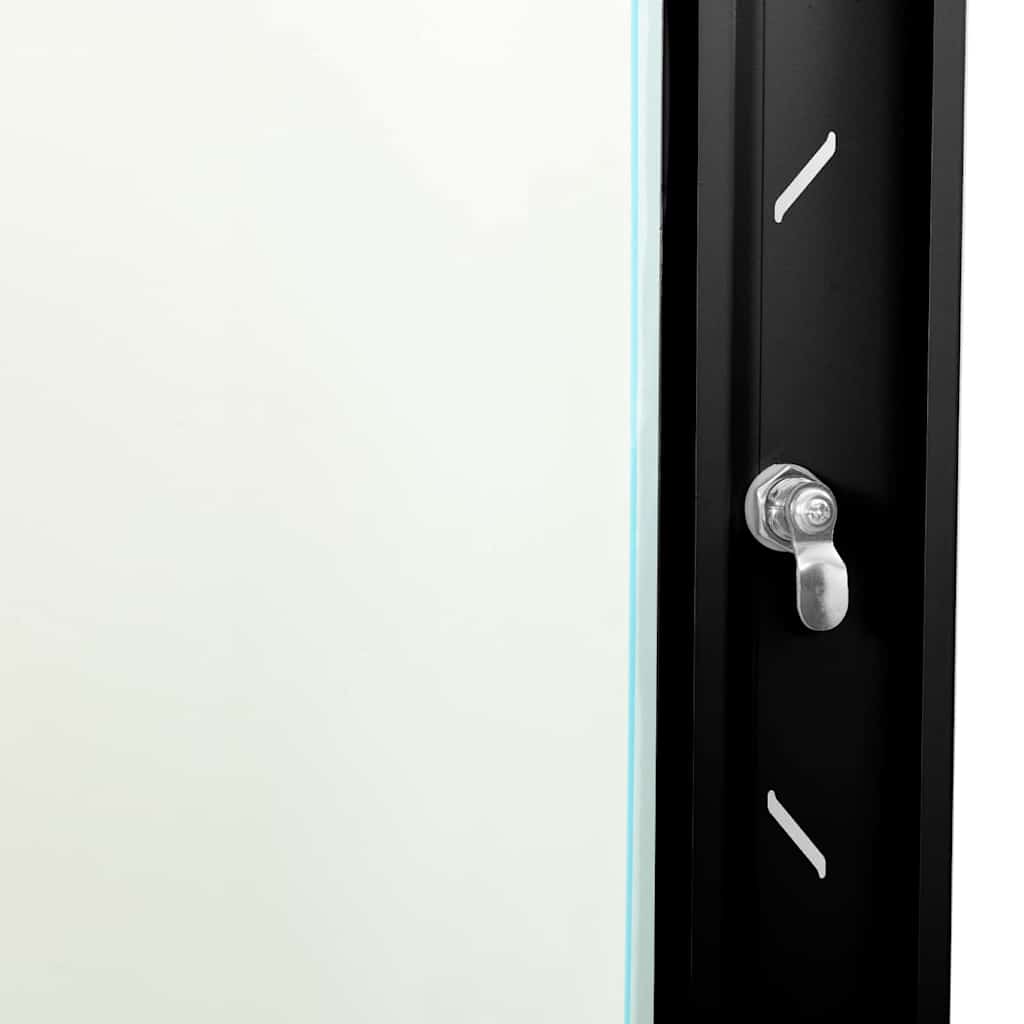 Network Cabinet with Storage Black 53 x 45 x 60 cm Steel
